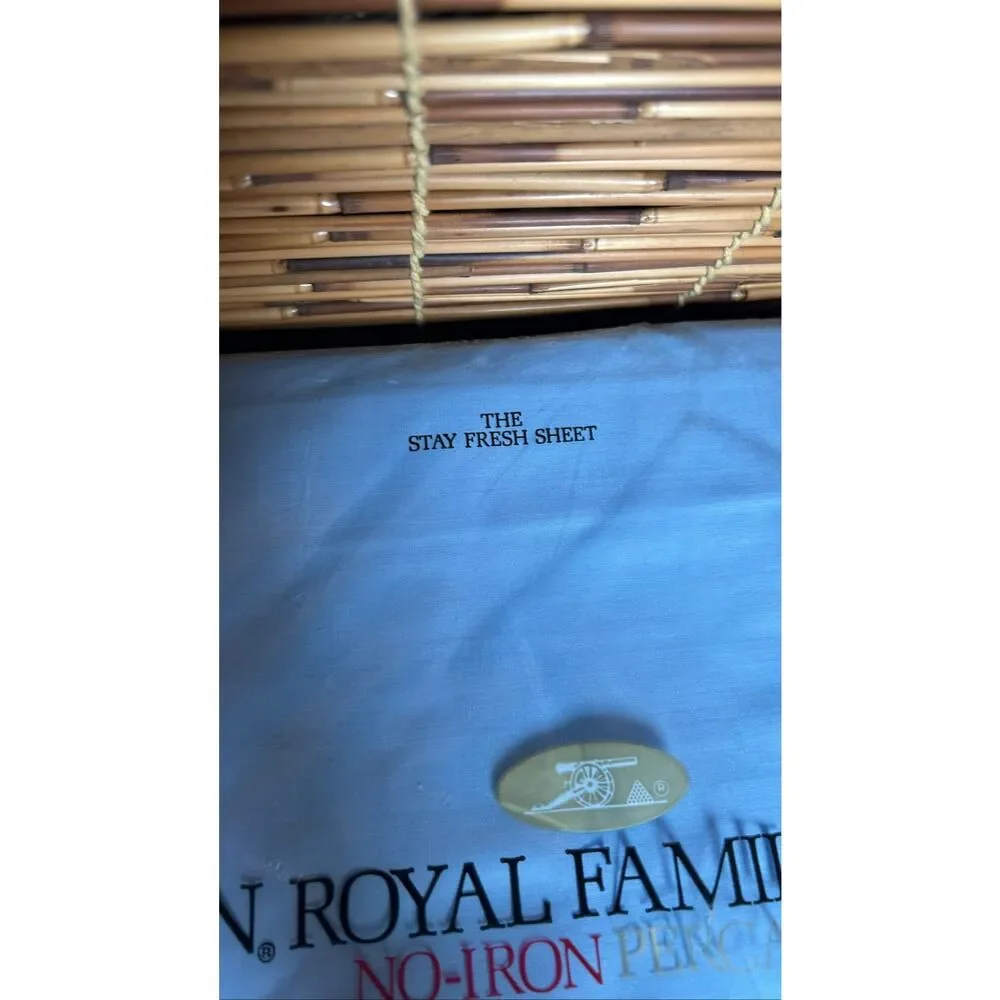Cannon Royal Family Vintage Twin Fitted Sheet NIP Light Blue